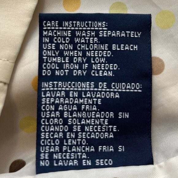 Weather Tamer Womens Zip Front Windbreaker Coat Beige Size Large - Picture 10 of 10